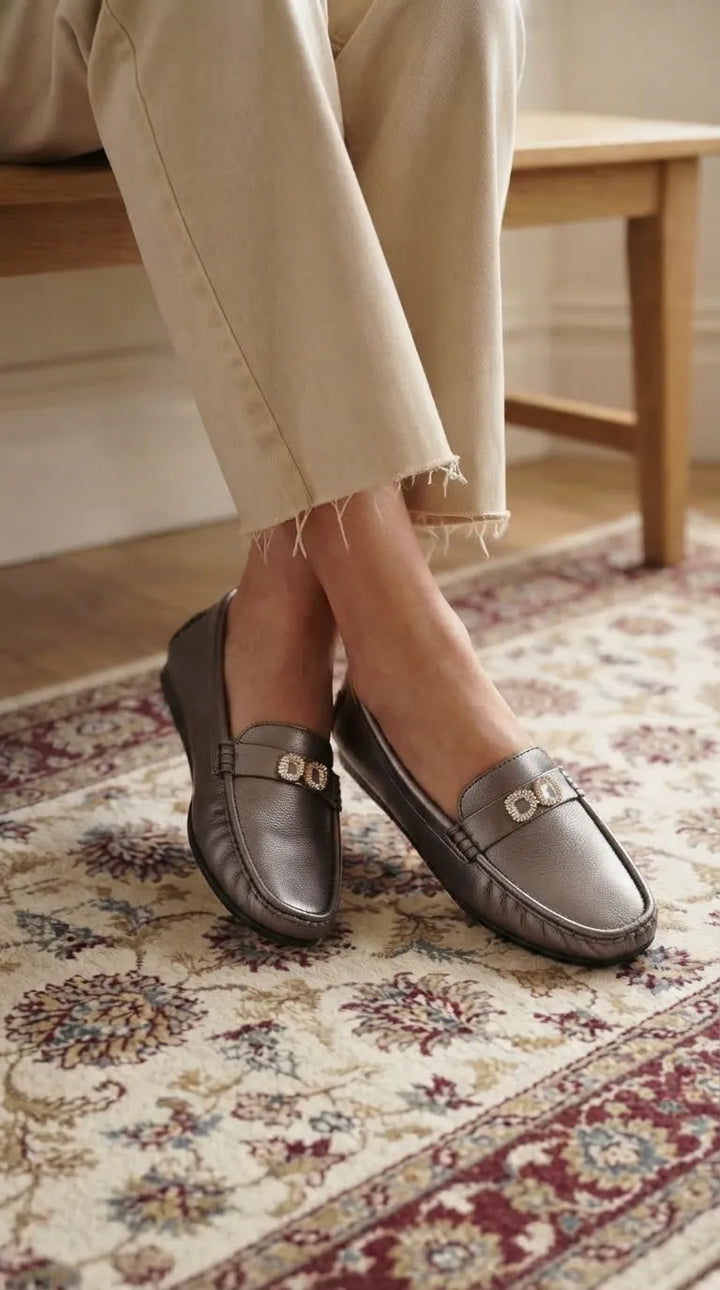 Black Moccasin For Women WN4640