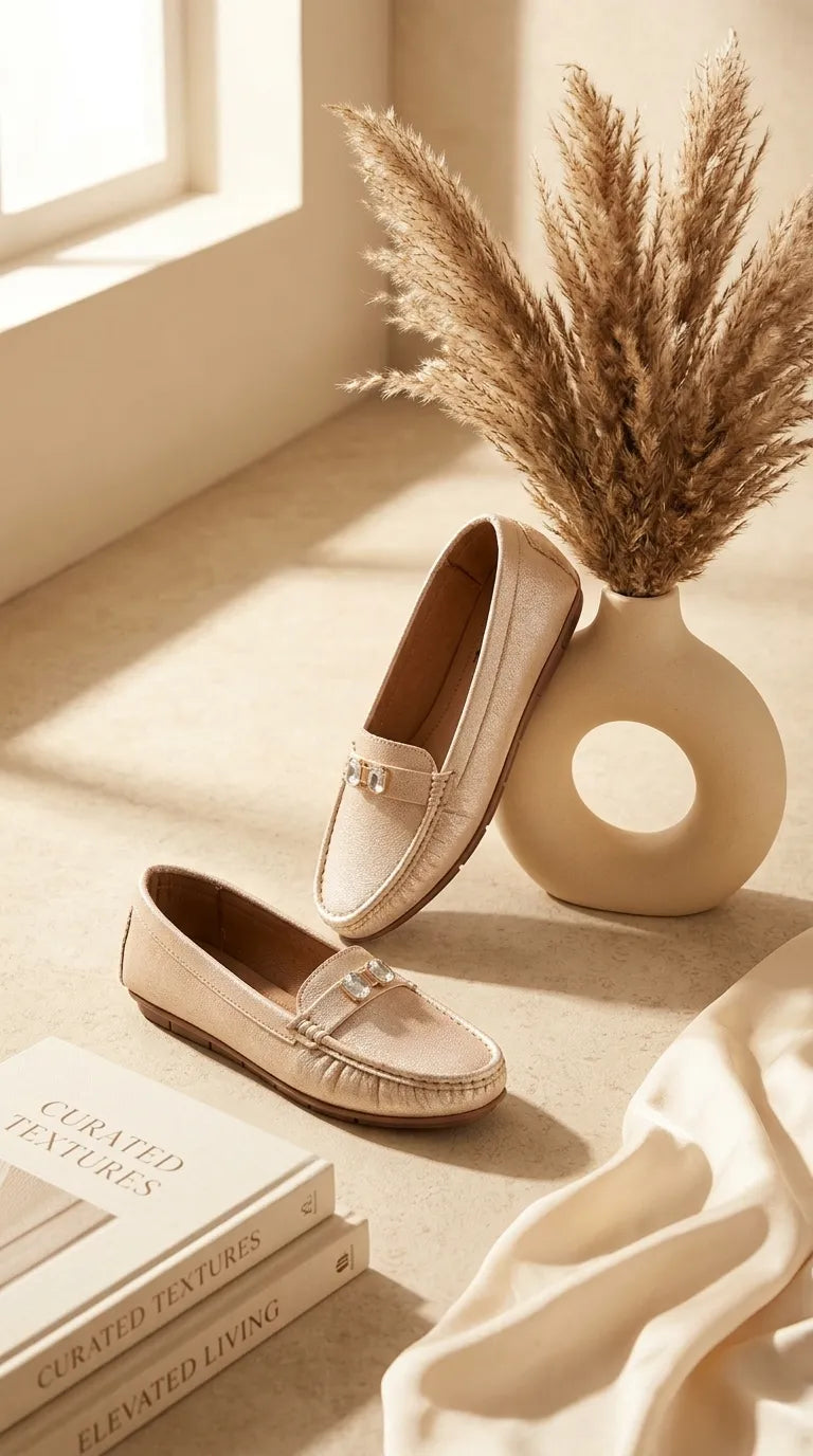 Golden Moccasin For Ladies WN4640