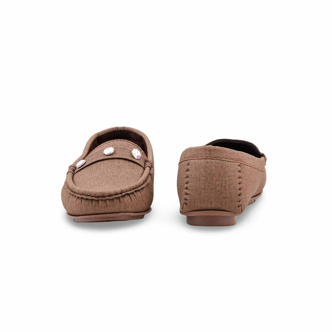 Brown Moccasin For Ladies WN4641