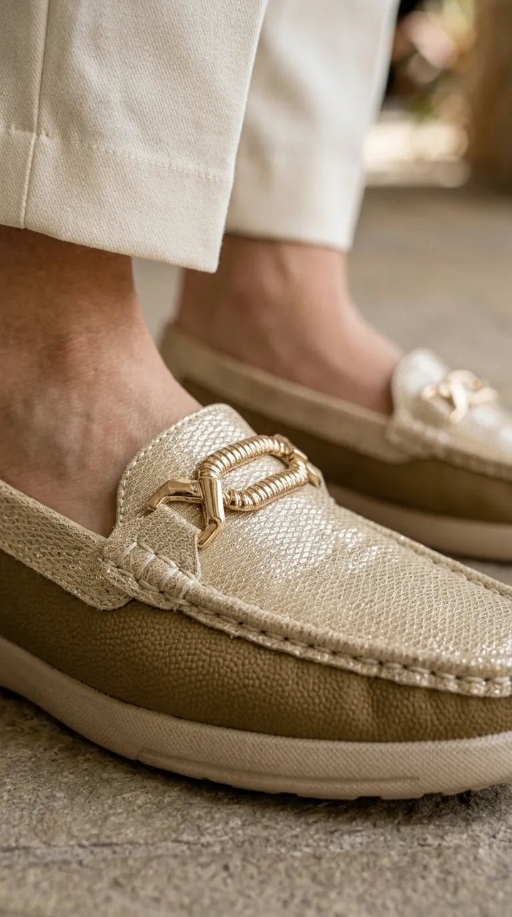 Golden Moccasin For Ladies WN4646