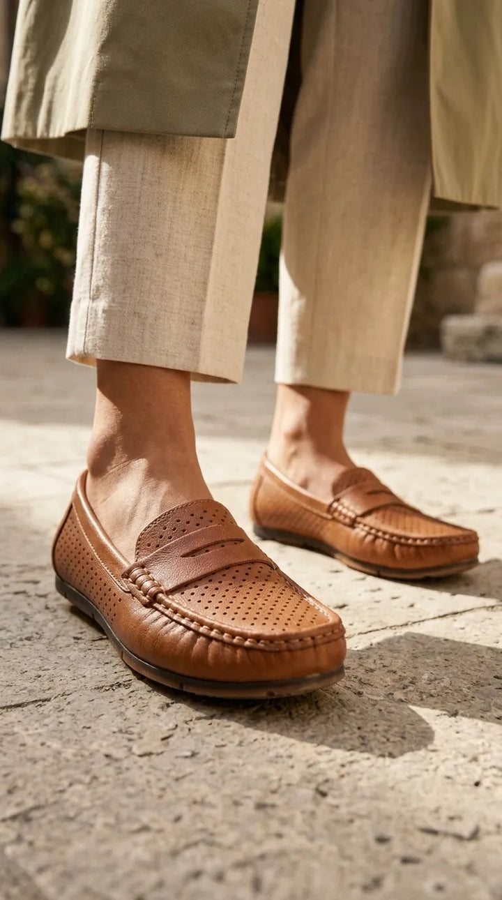 Tan Moccasin For Ladies WN4662