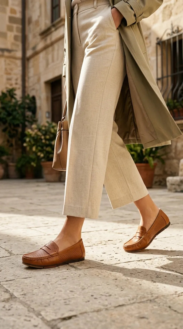 Tan Moccasin For Ladies WN4662