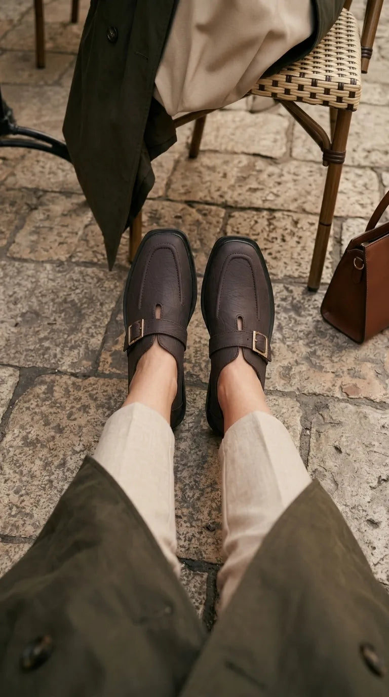 Brown Moccasin For Ladies WN4693