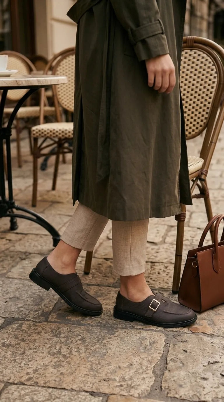 Brown Moccasin For Ladies WN4693