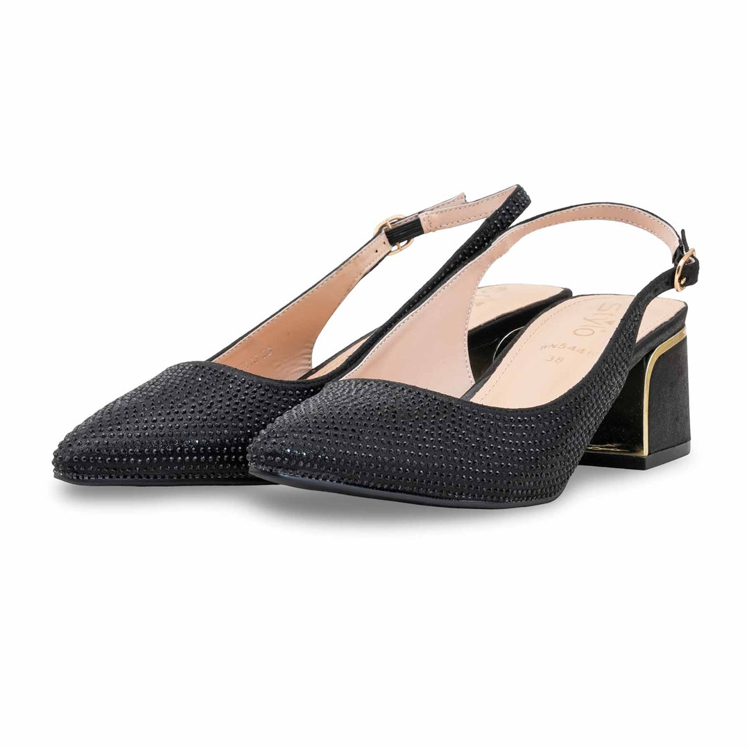 Black Winter Back Open For Women WN5446