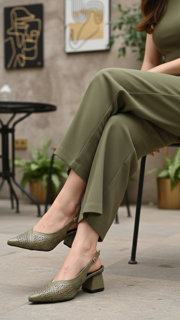 Green Back Open For Ladies WN5496