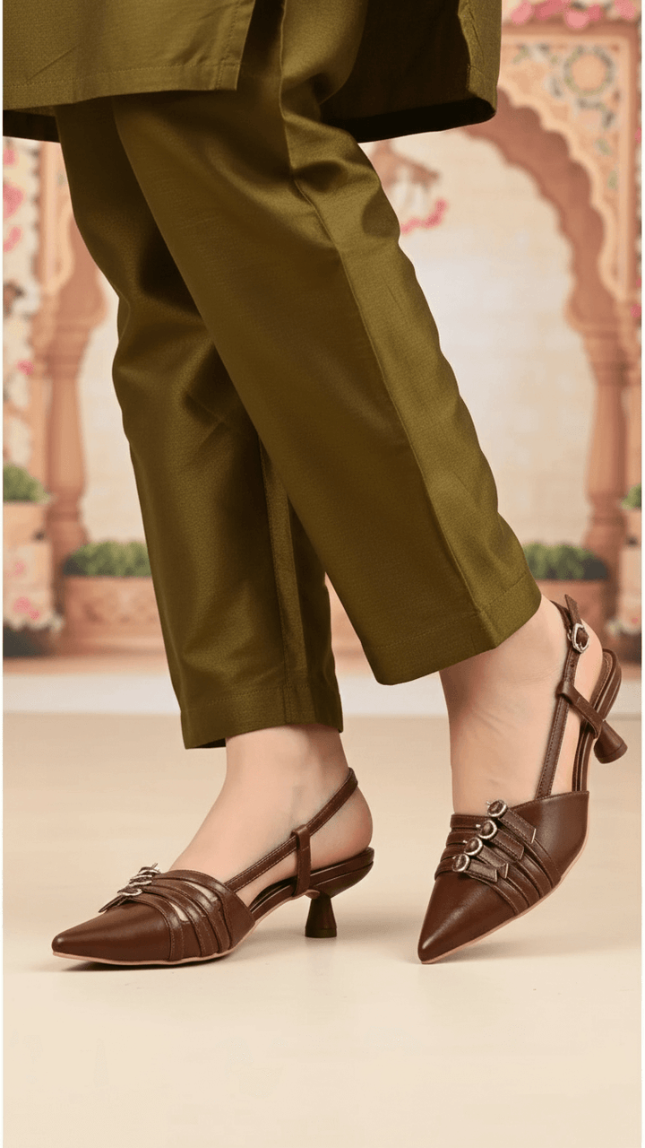 Brown Back Open For Ladies WN5506