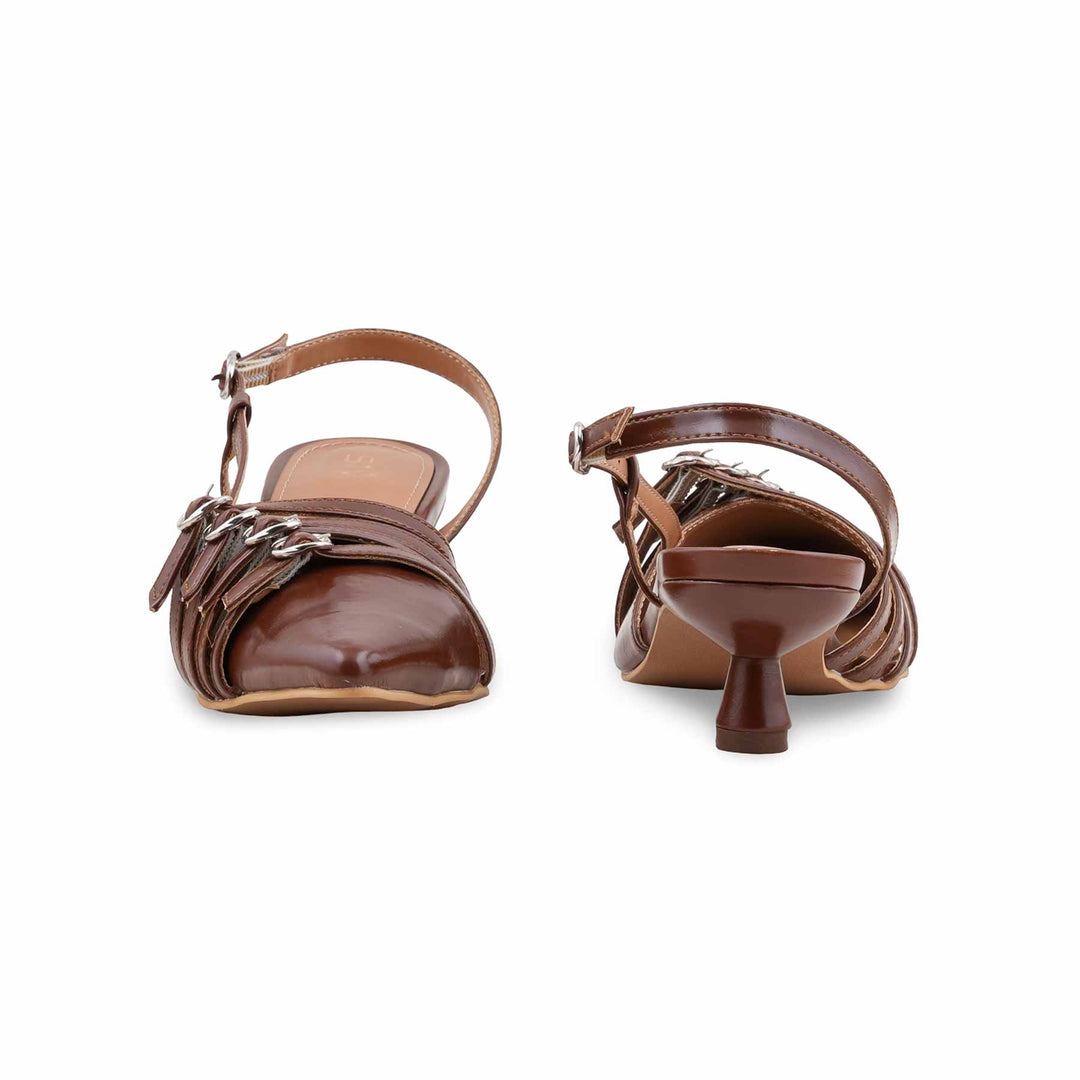 Brown Back Open For Ladies WN5506