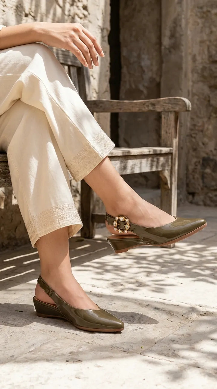 Olive Back Open For Women WN5549