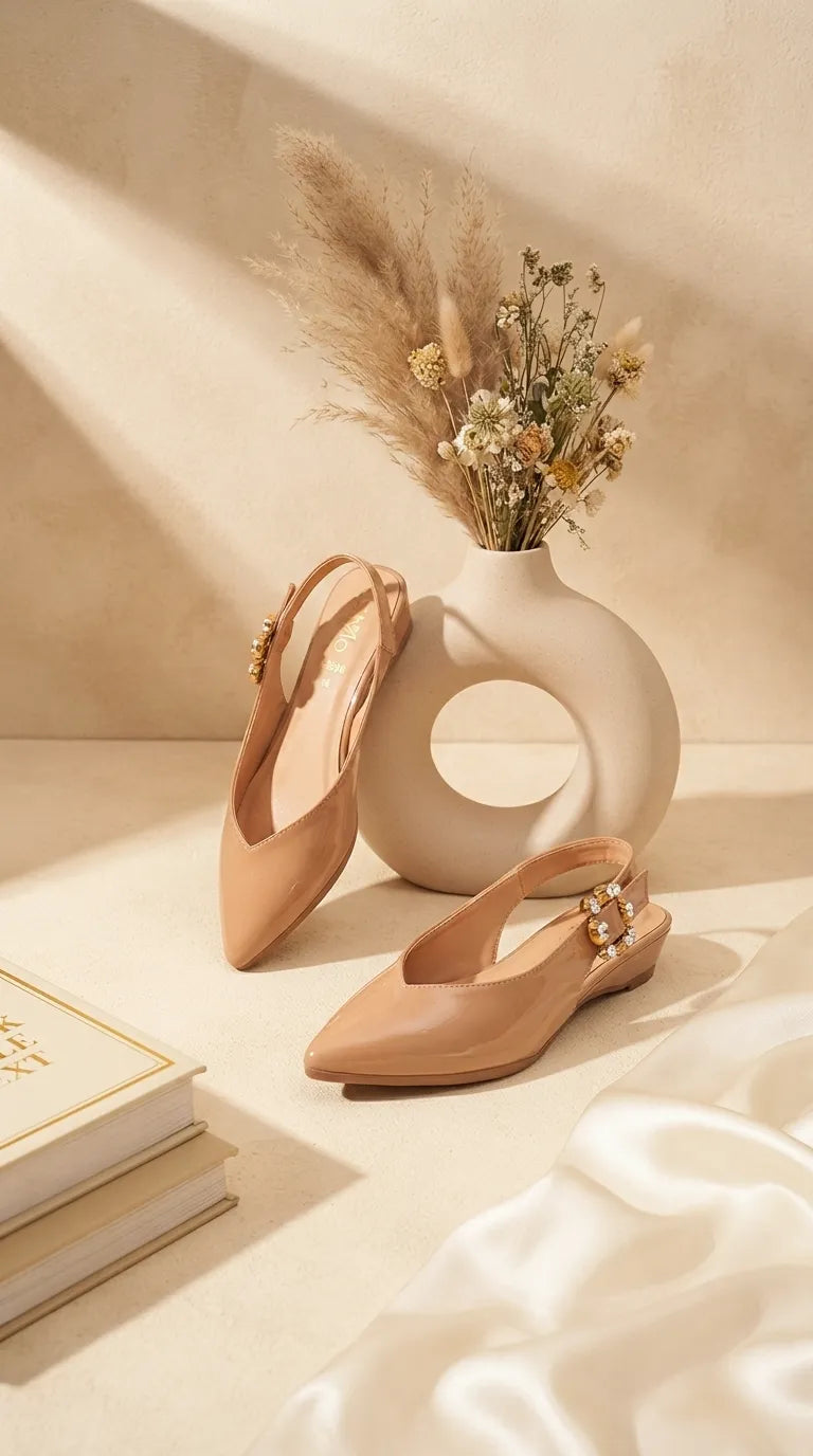Beige Back Open For Women WN5549