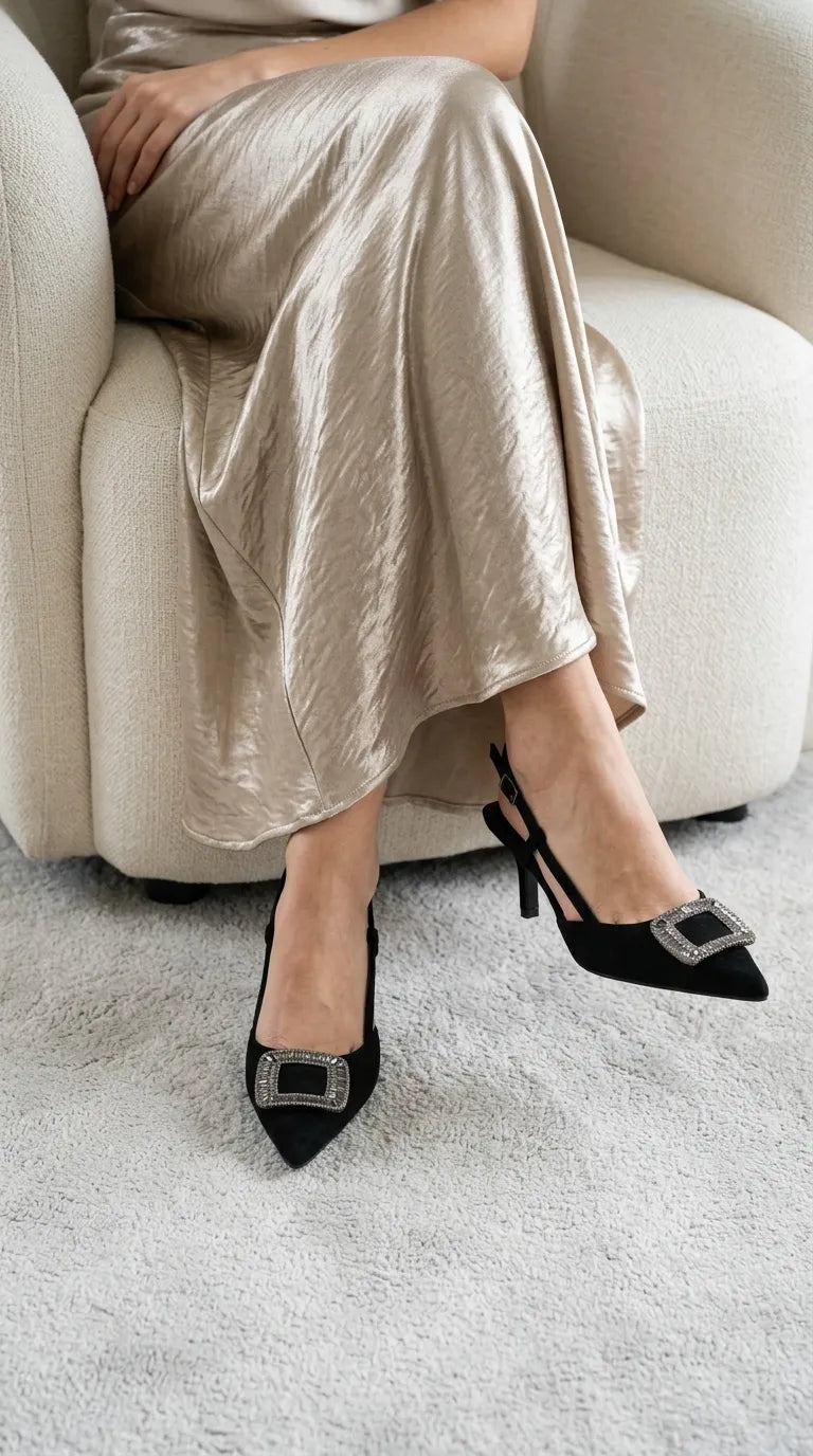Black Back Open For Ladies WN5693