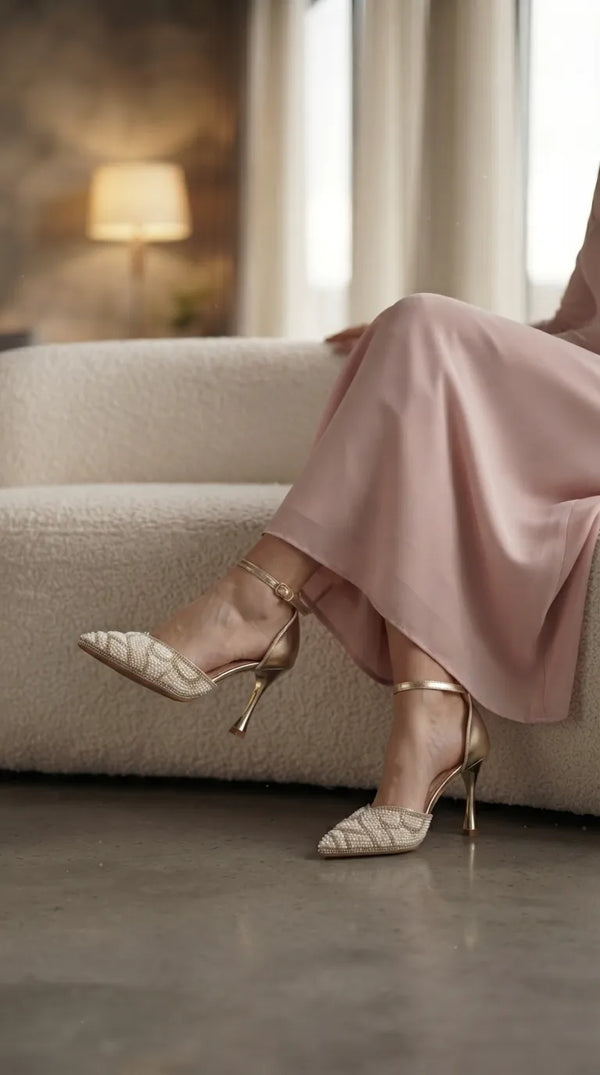 Golden Court Shoes For Women WN5723