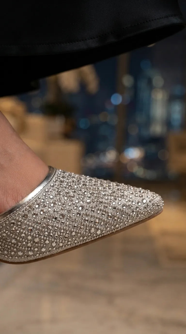 Silver Court Shoes For Women WN5724