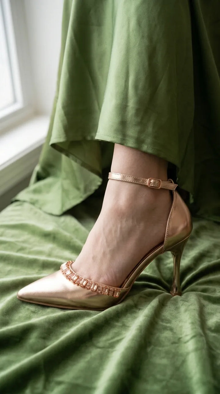 Champagne Court Shoes For Women WN5728