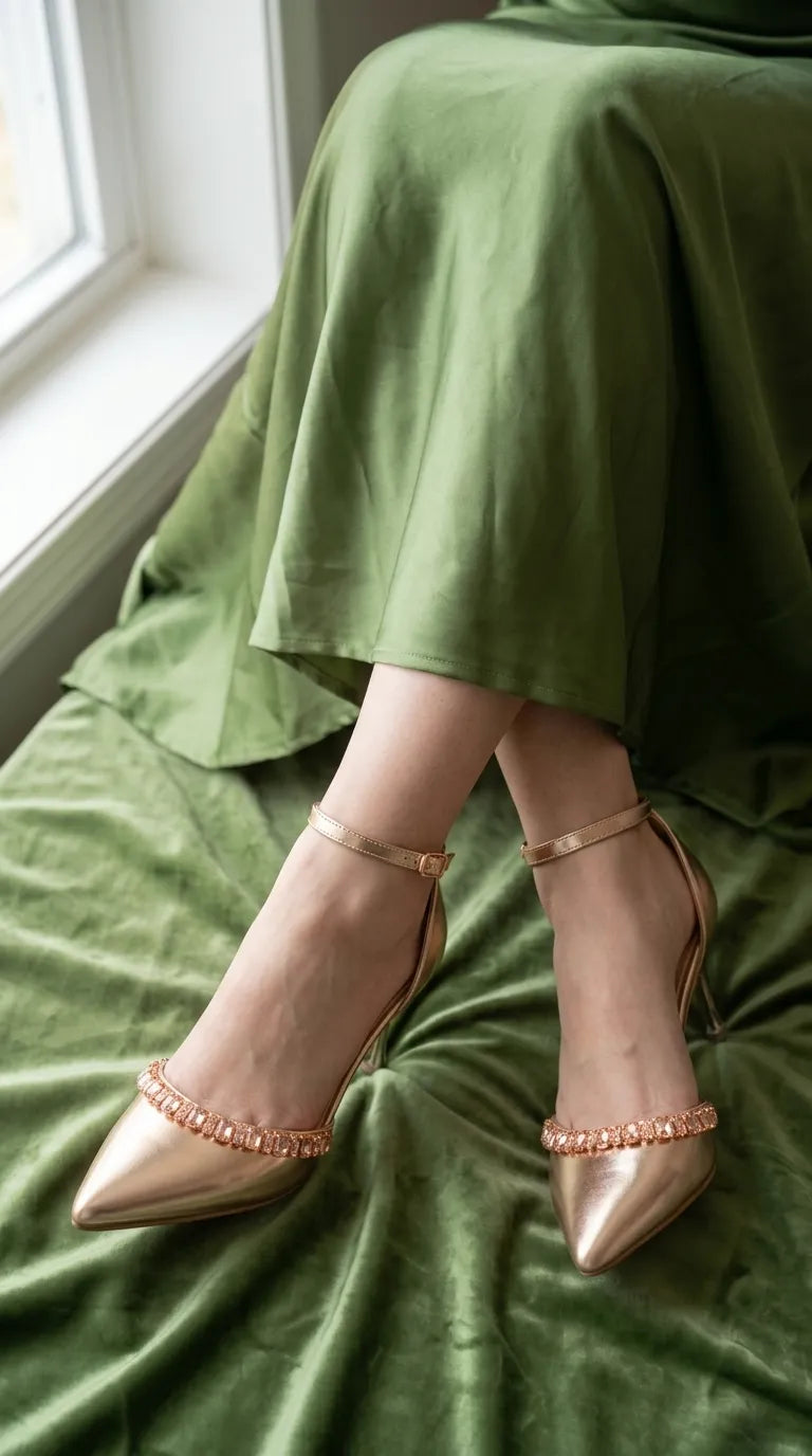 Champagne Court Shoes For Women WN5728