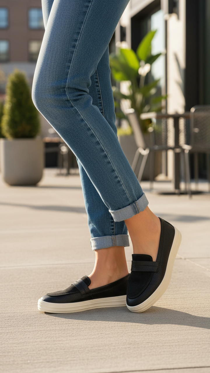 Black Sneaker For Women WN6172