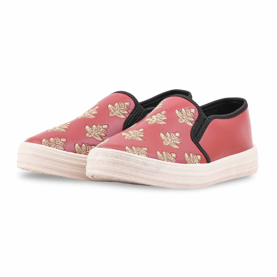 Maroon Sneaker For Ladies WN6205