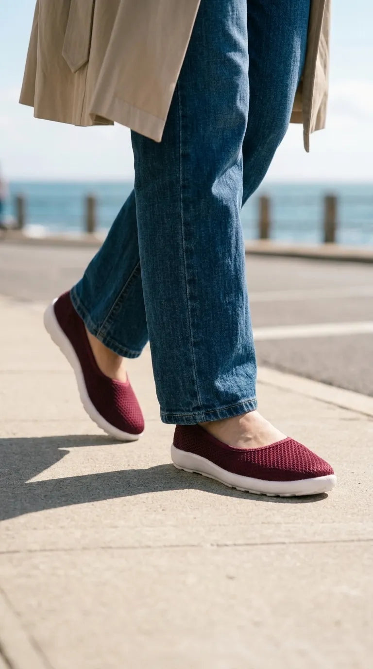Maroon Sneaker For Ladies WN6214