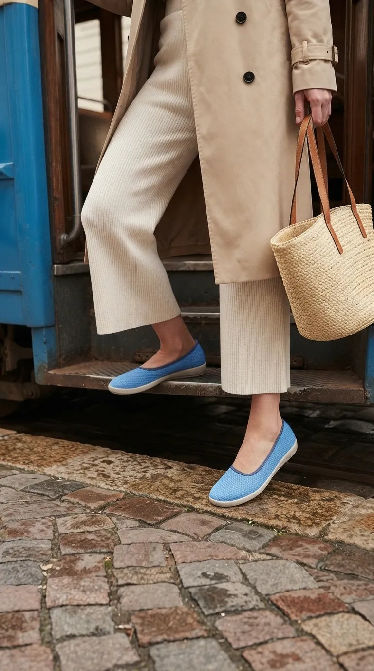 Blue Casual Pumps For Ladies WN6217