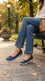 Navy Sneaker For Ladies WN6218