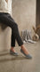 Grey Sneakers For Ladies WN6220