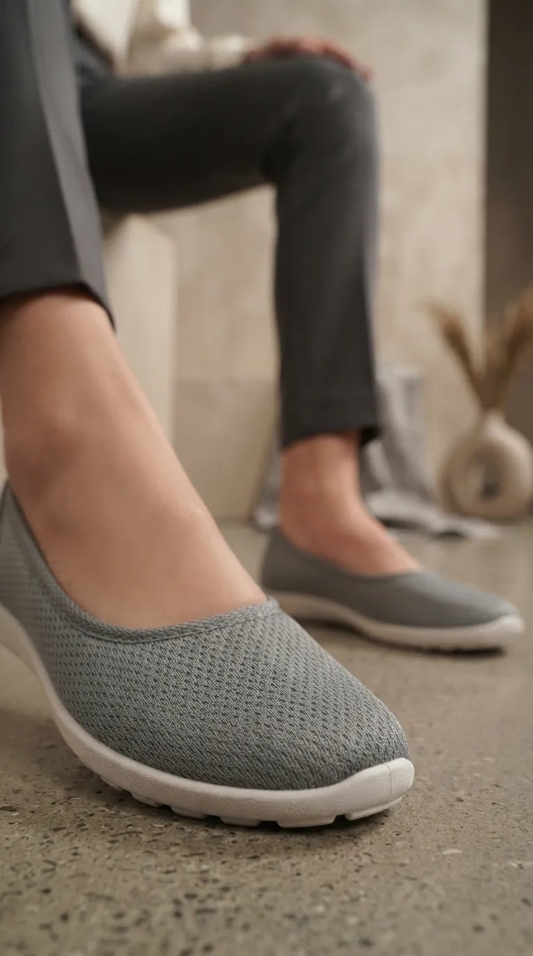 Grey Sneakers For Ladies WN6220