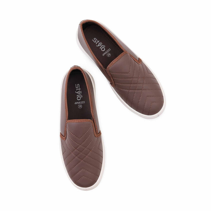 Coffee Casual Sneaker For Women WN6223