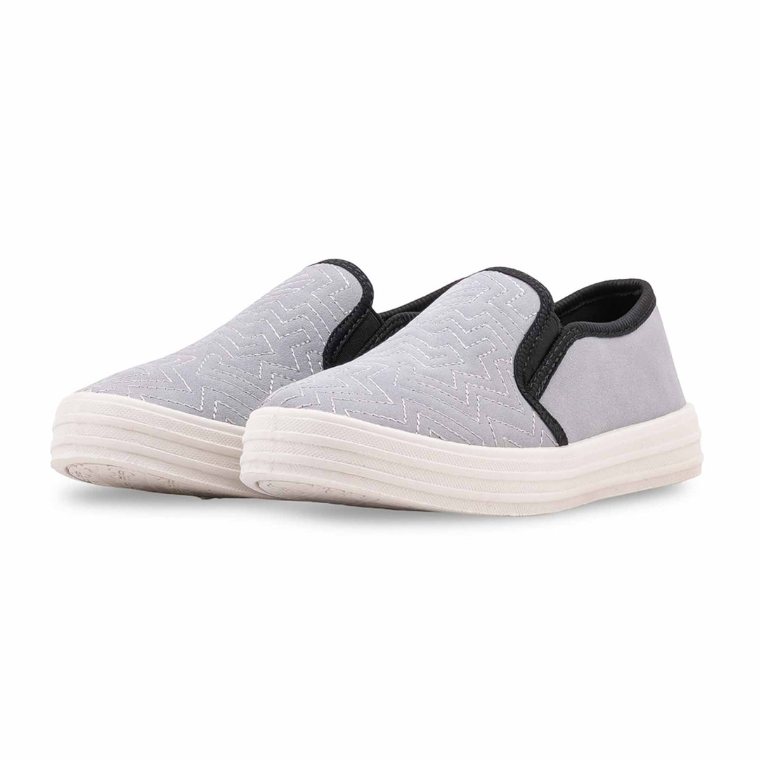 Grey Sneaker For Ladies WN6226
