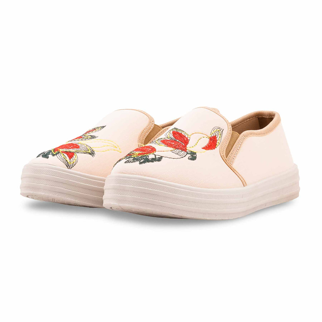 Beige Casual Sneaker For Women WN6227