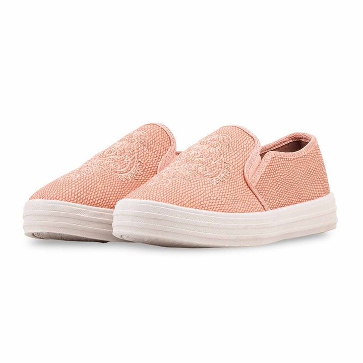 Peach Casual Sneaker For Ladies WN6231