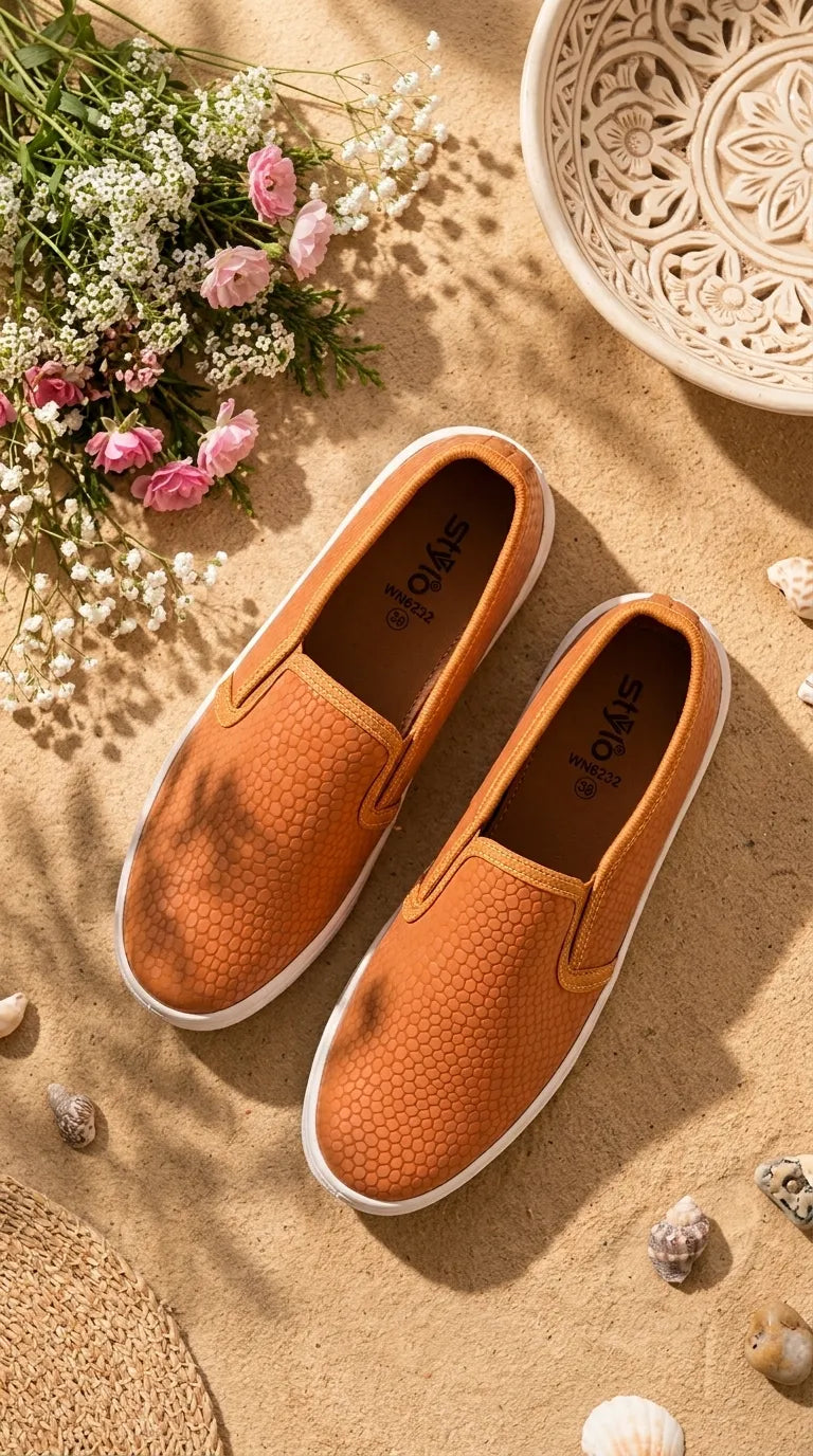 Tan Casual Sneaker For Women WN6232
