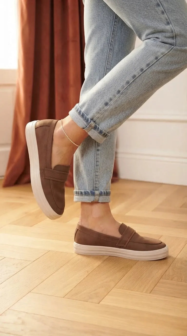 Coffee Sneaker For Ladies WN6234