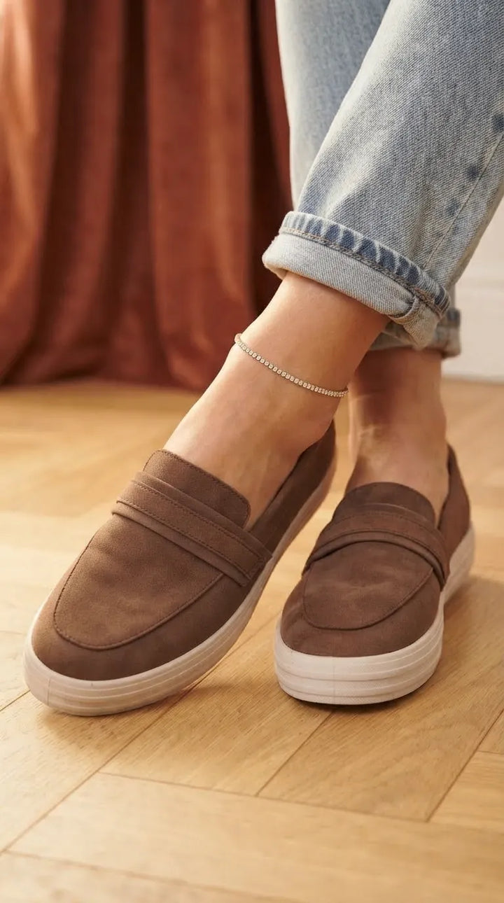 Coffee Sneaker For Ladies WN6234