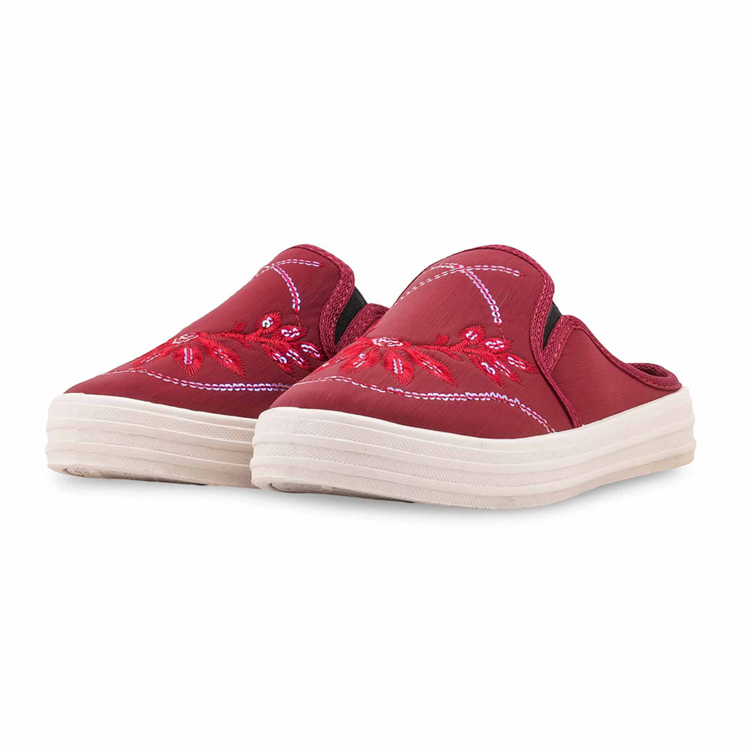 Maroon Sneaker For Ladies WN6240