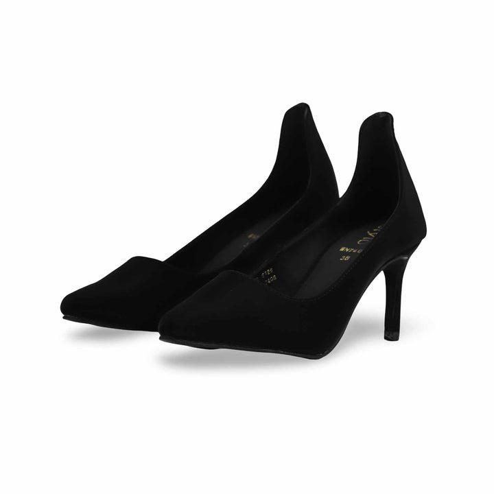 Black Court Shoes for Women WN7408