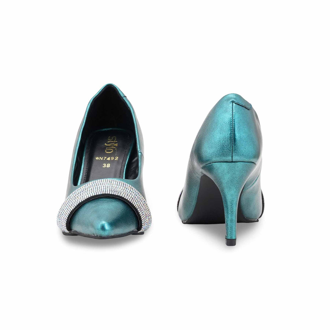 Green Winter Women Court Shoes WN7492