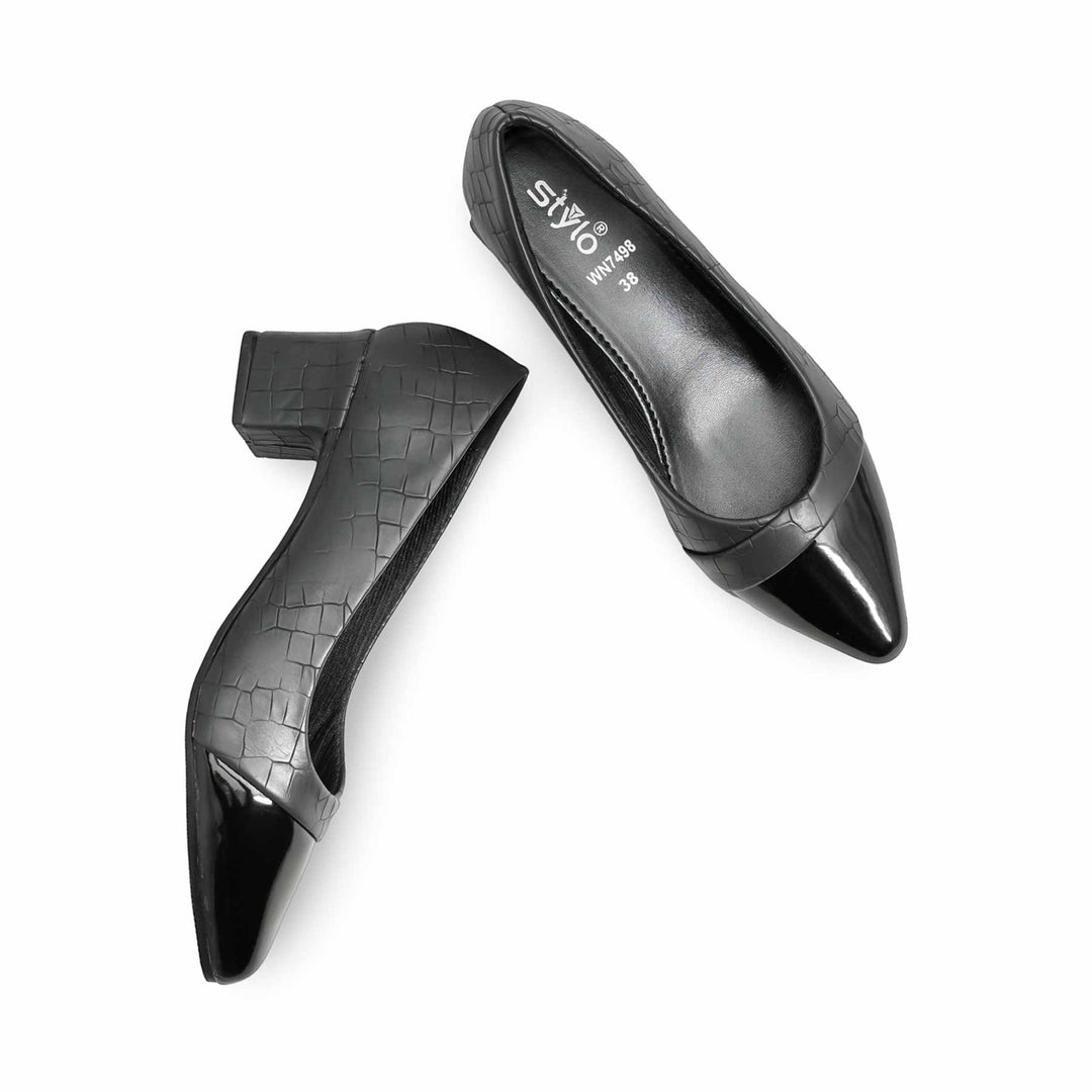 Black Court Shoes WN7498