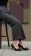 Black Court Shoes For Ladies WN7514
