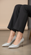 Silver Court Shoes For Ladies WN7517