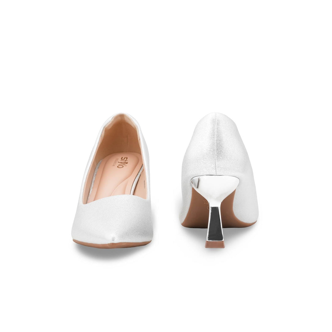 Silver Court Shoes For Ladies WN7517