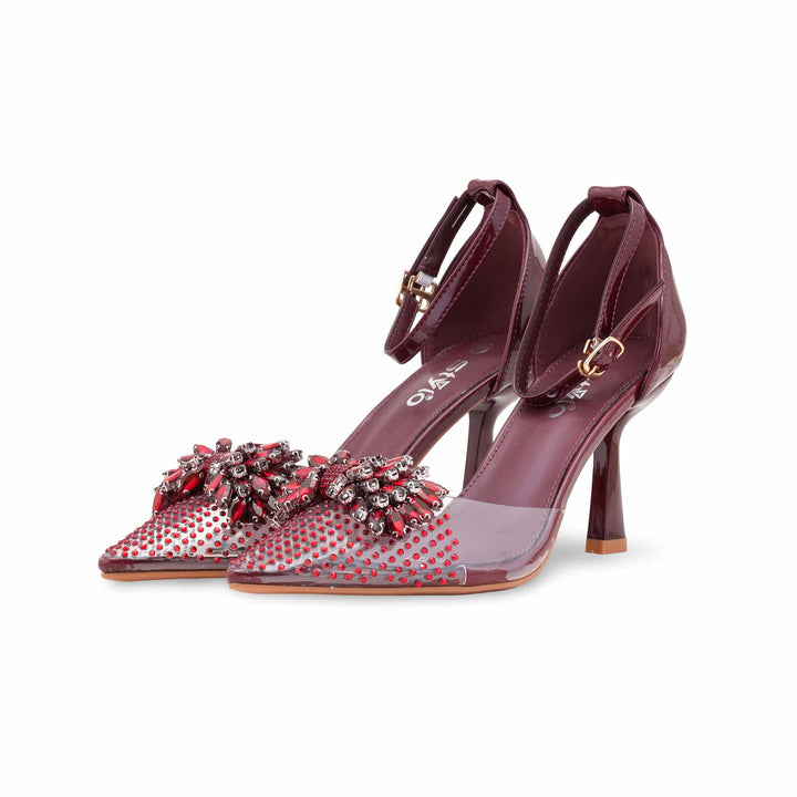 Maroon Women Court Shoes WN7521