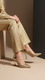 Golden Fancy Bridal Court Shoes WN7524