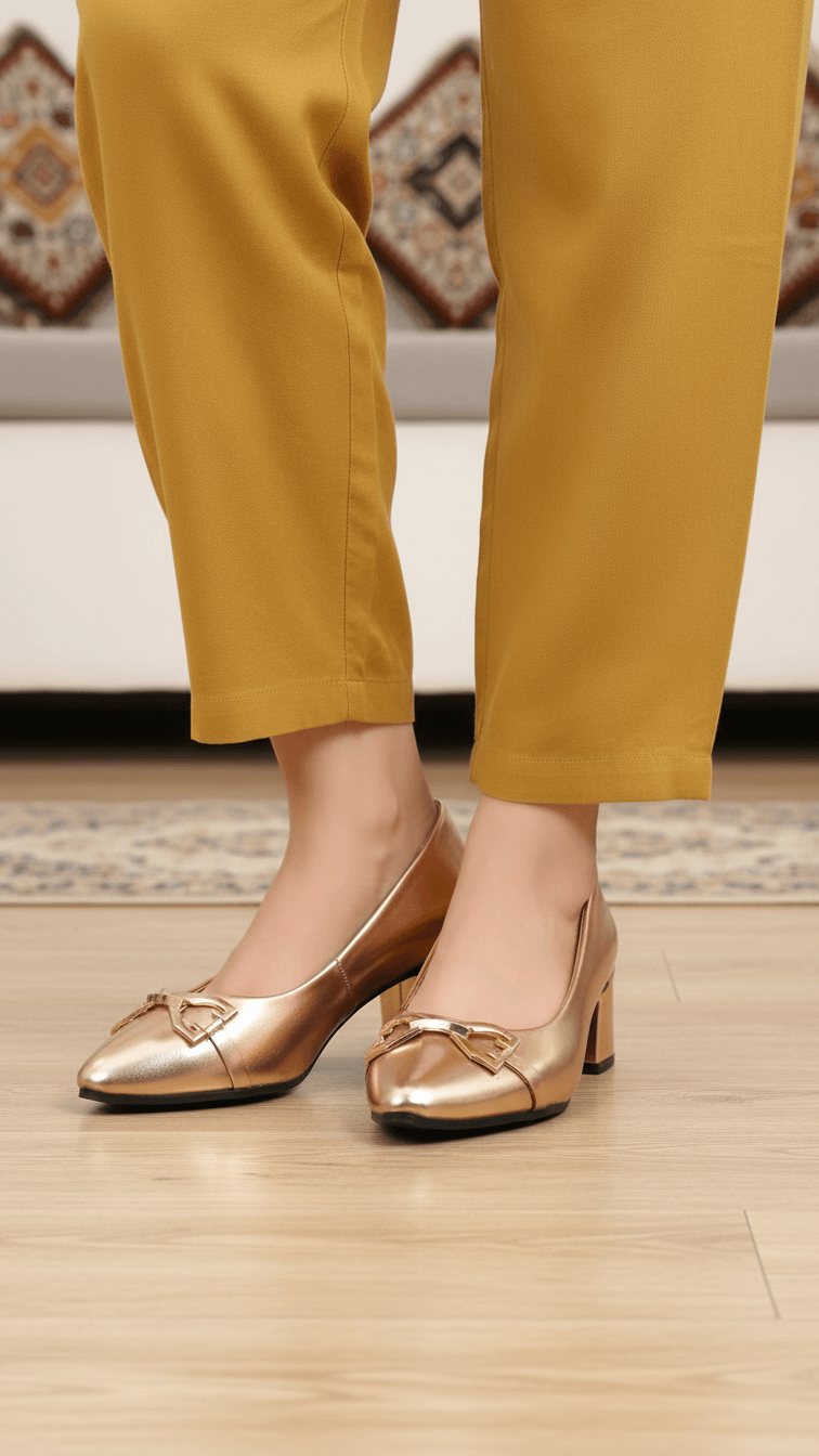 Peach Court Shoes For Women WN7536