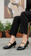 Black Court Shoes For Women WN7552