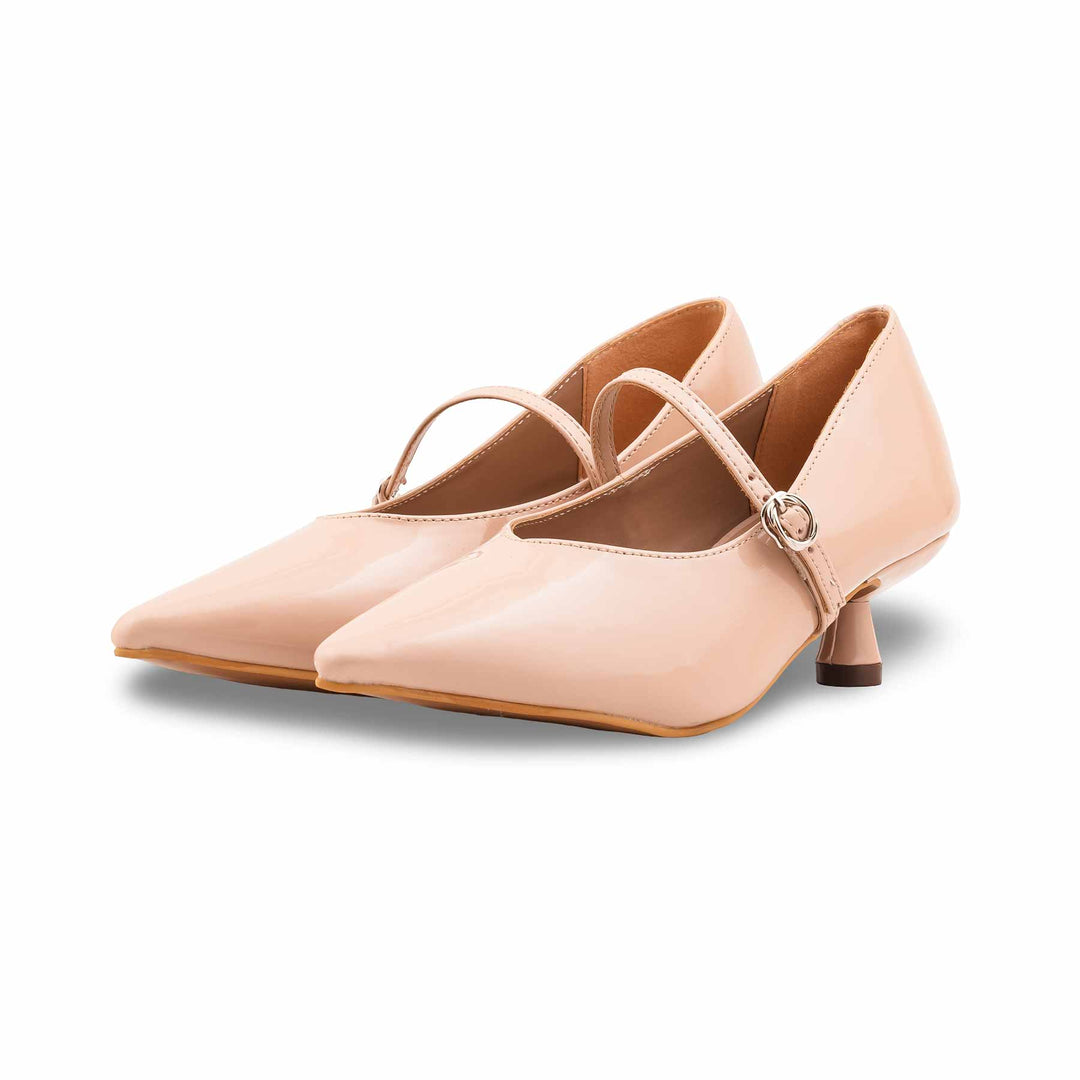 Beige Court Shoes For Ladies WN7552