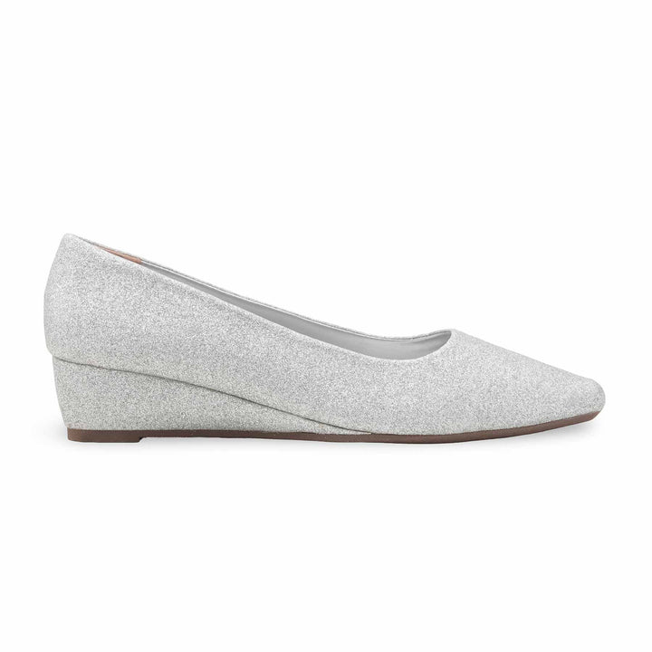 Silver Court Shoes For Women WN7556