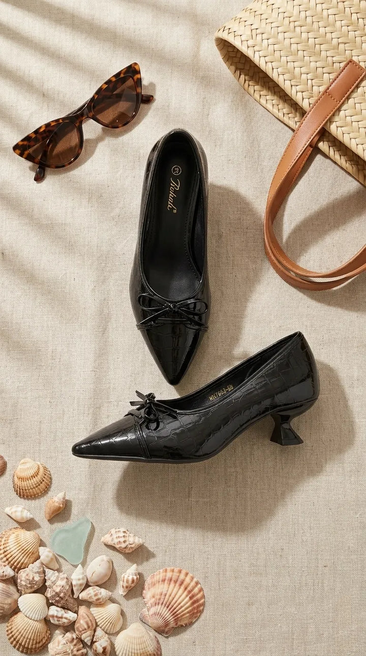 Black Court Shoes For Women WN7602