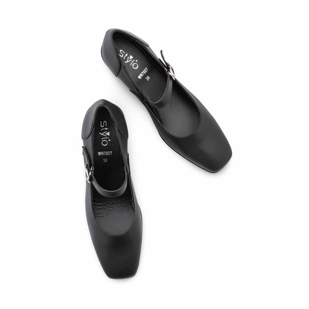 Black Court Shoes For Ladies WN7607