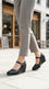 Black Court Shoes For Ladies WN7607