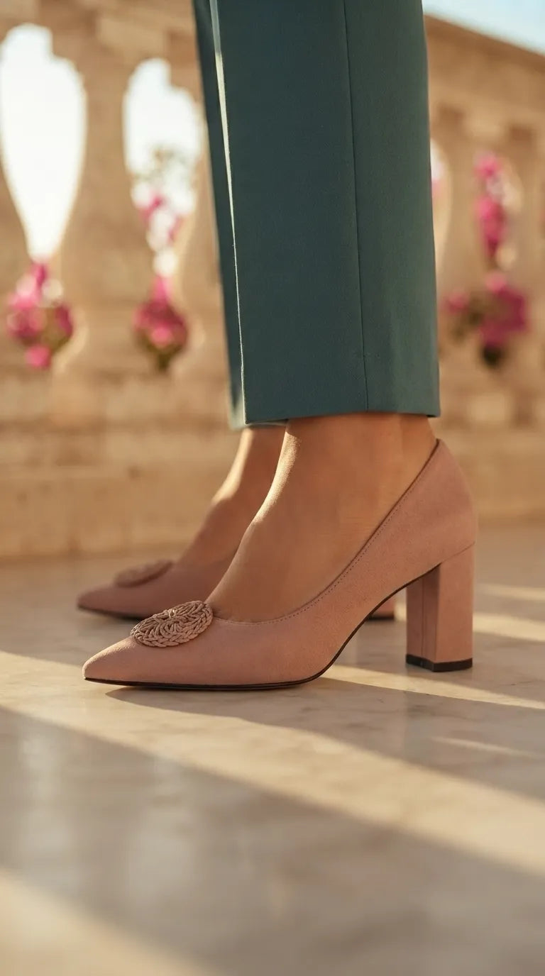Pink Court Shoes For Ladies WN7613